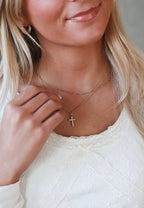 CZ Cross Necklace