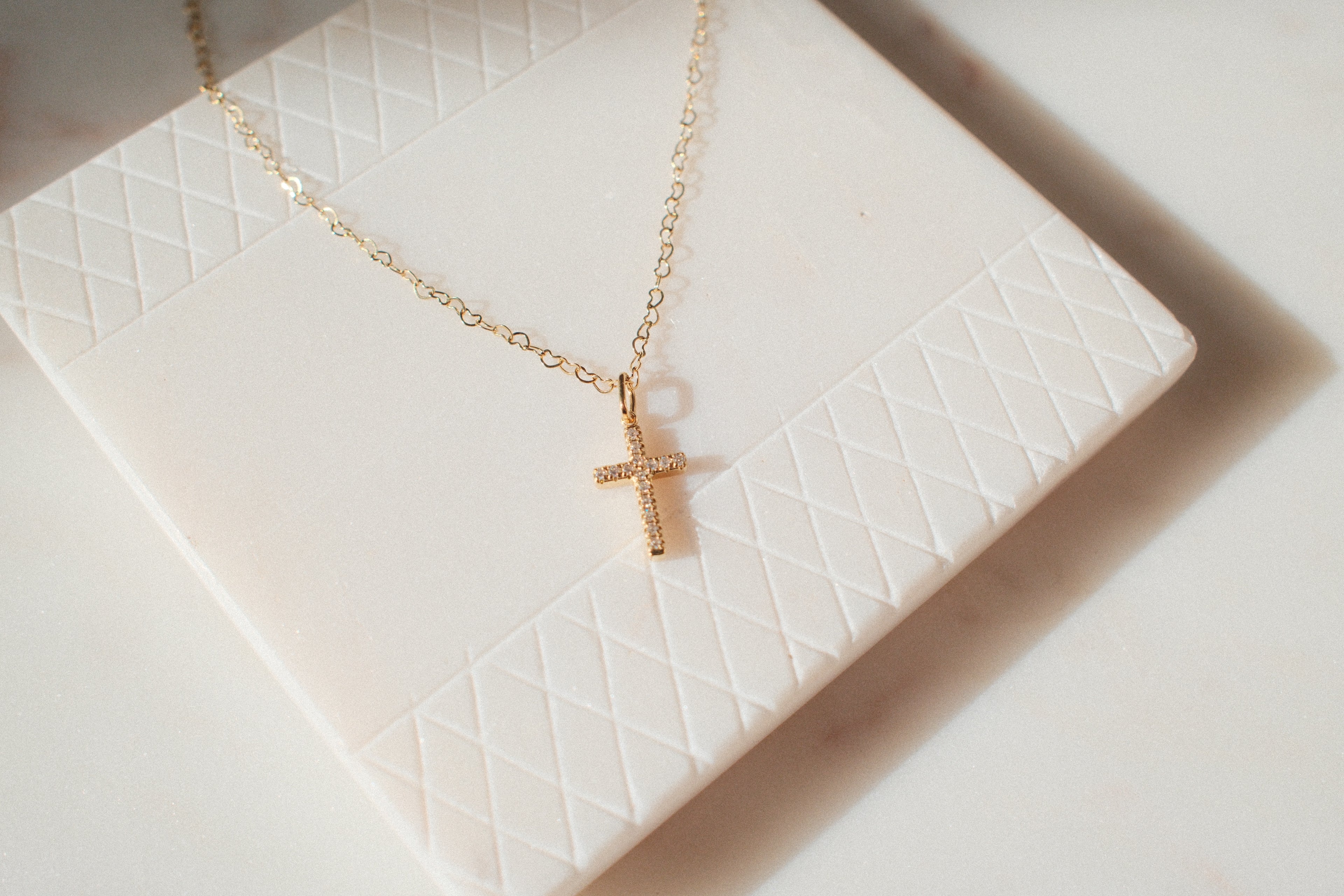 CZ Cross Necklace