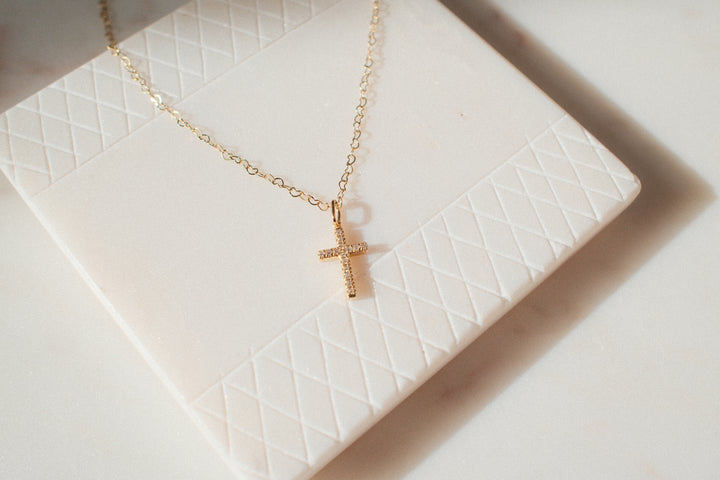 CZ Cross Necklace