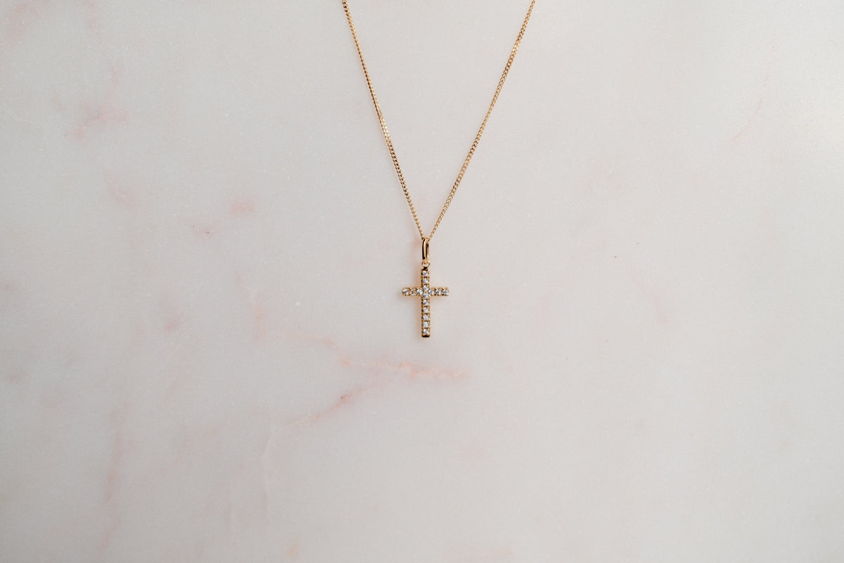 CZ Cross Necklace