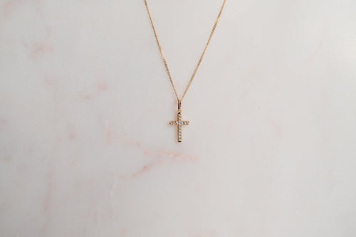 CZ Cross Necklace