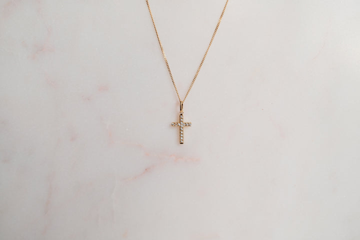 CZ Cross Necklace