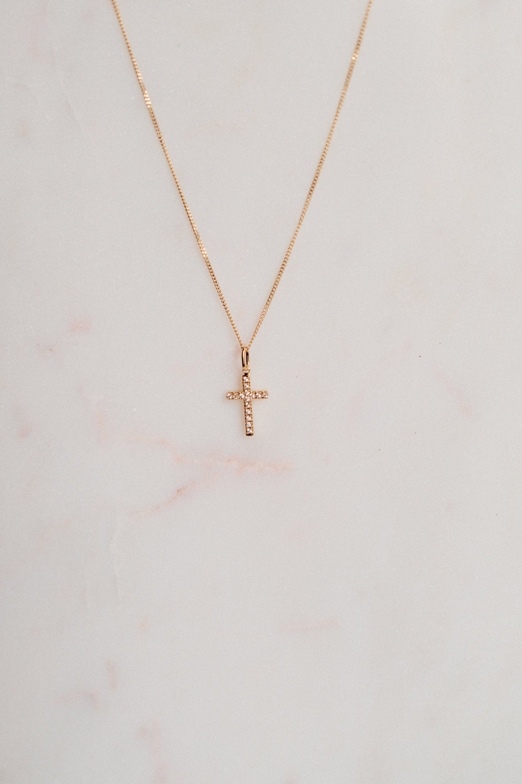 CZ Cross Necklace