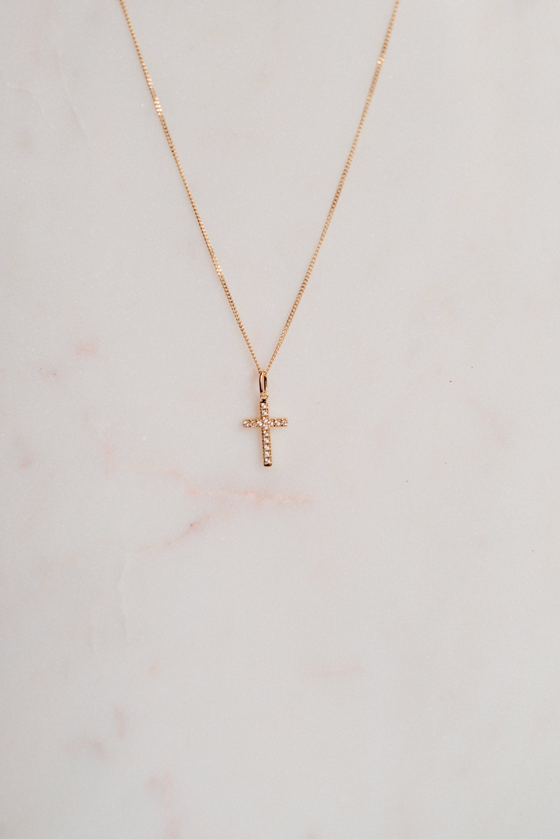 CZ Cross Necklace