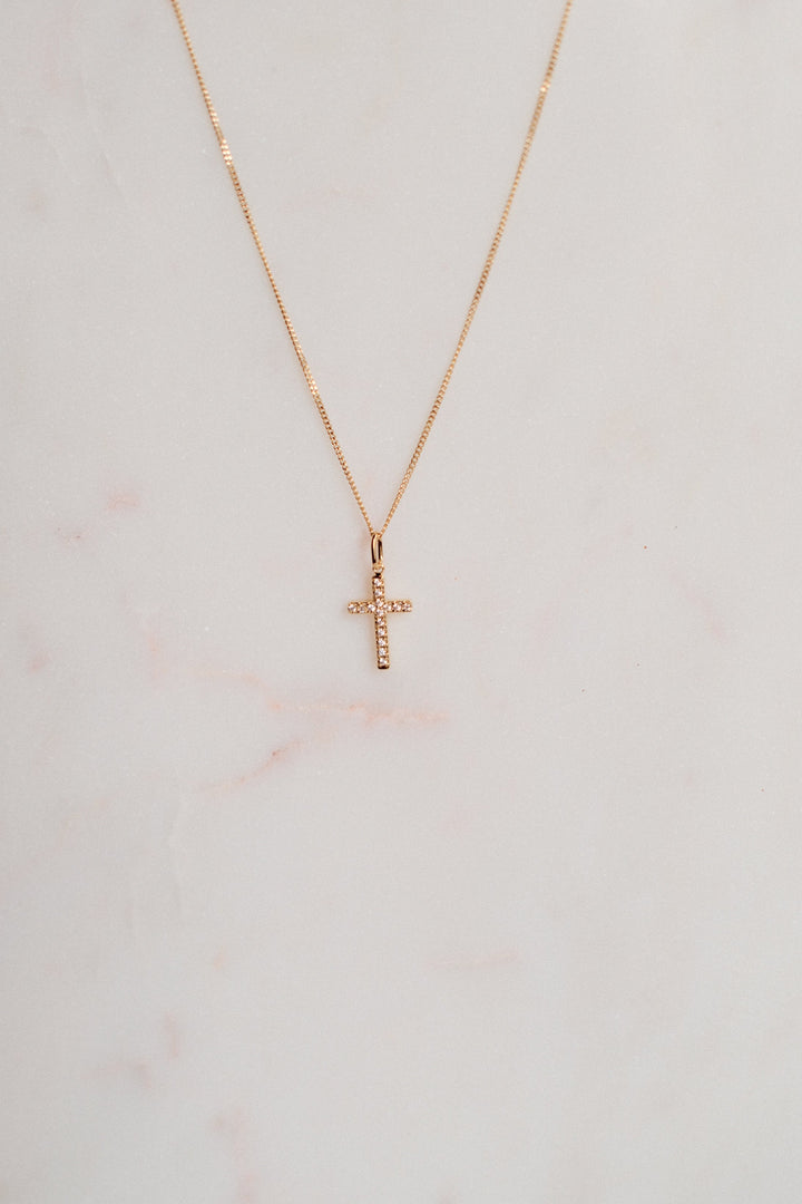 CZ Cross Necklace