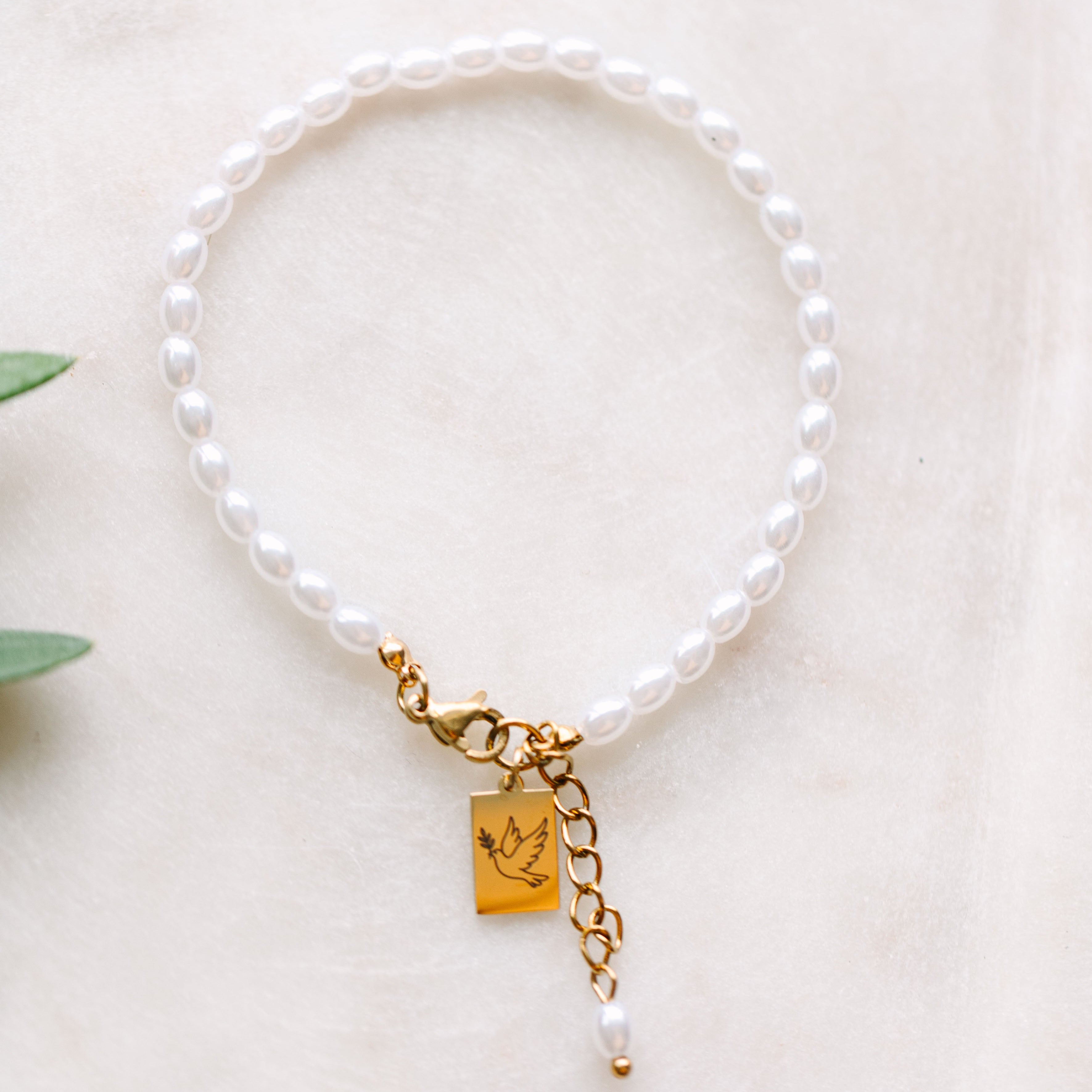 Pearl & Dove Bracelet