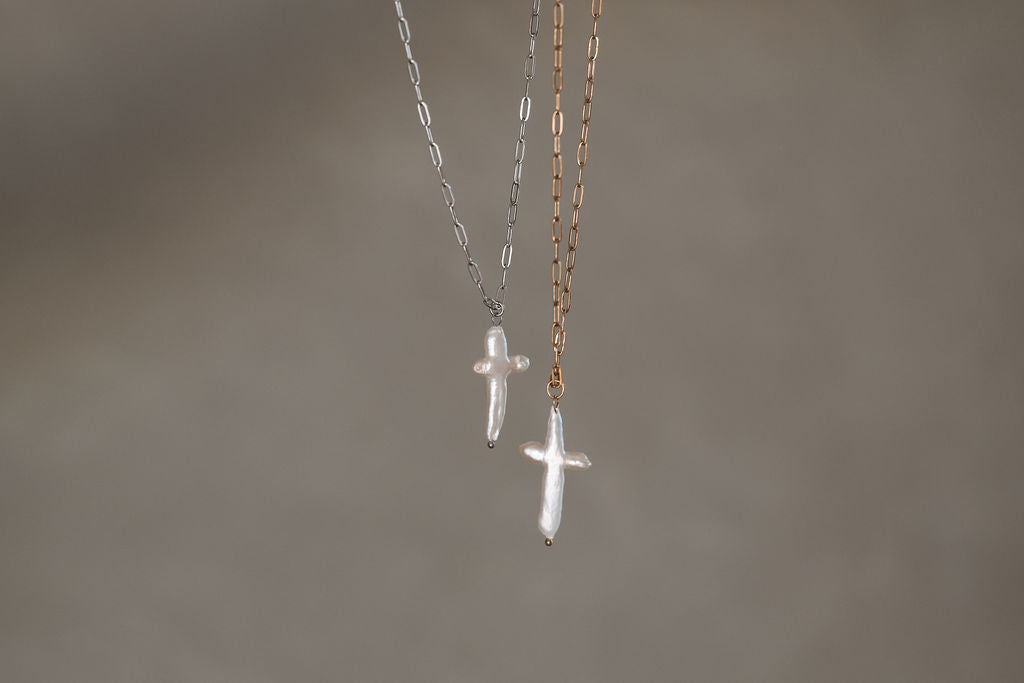 Fresh Water Pearl, Always Remember Him Necklace