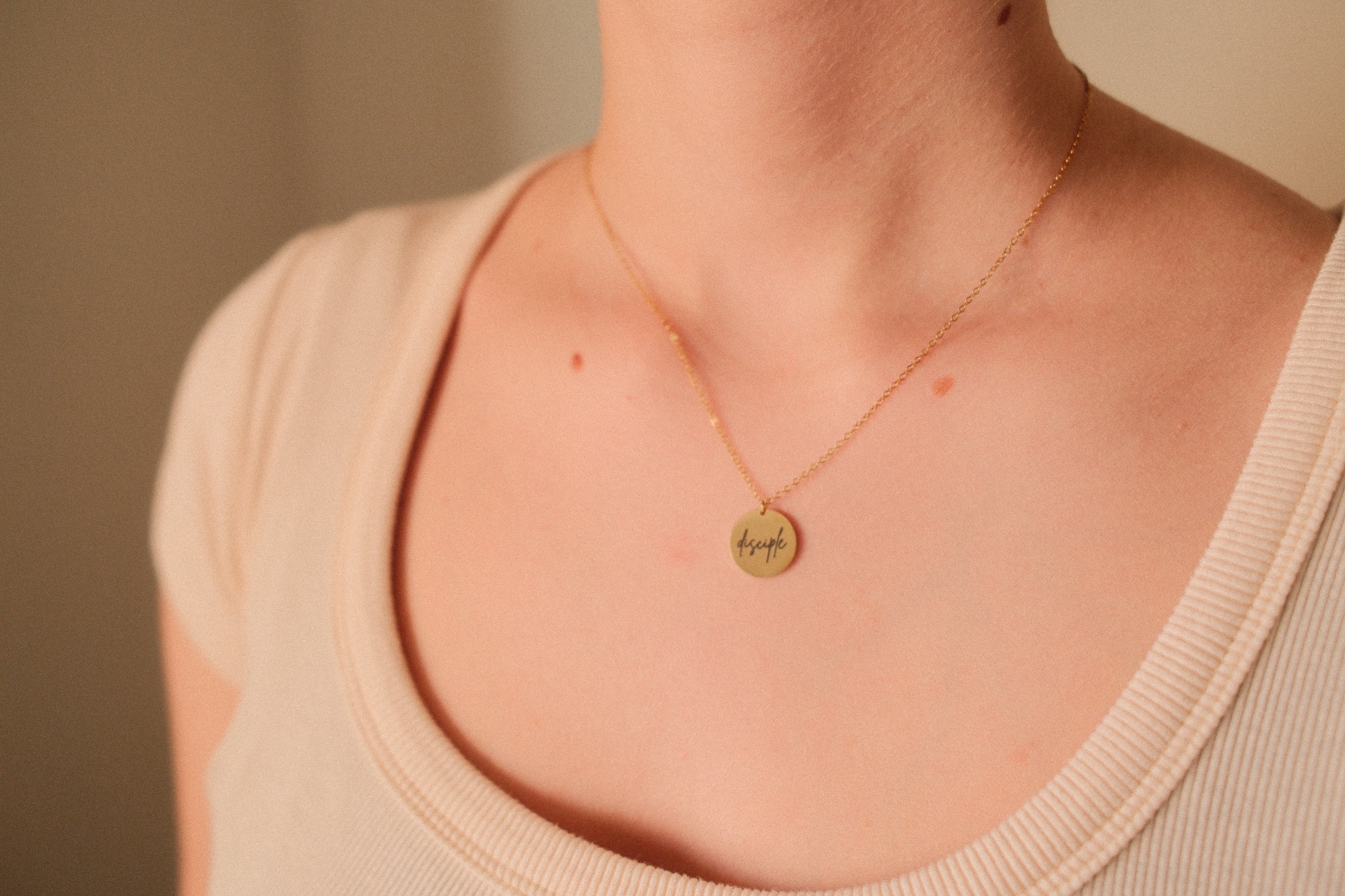 Disciple of Christ- Cursive Pendant