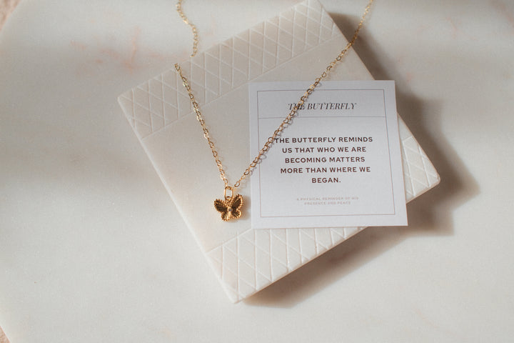 Steady Wing Butterfly Necklace