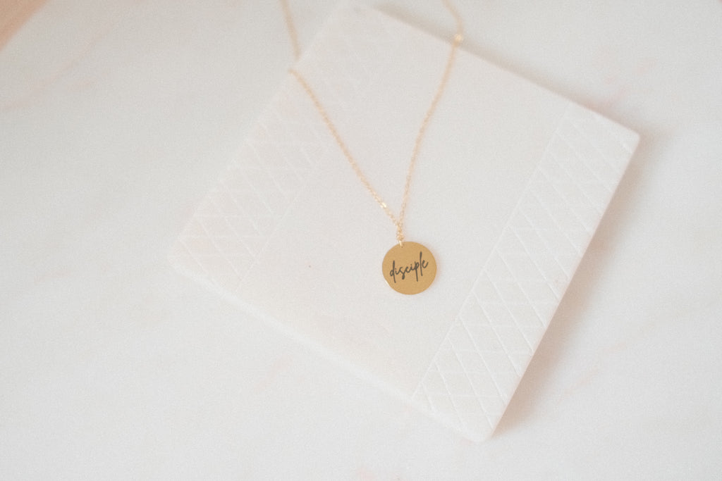 Disciple of Christ- Cursive Pendant