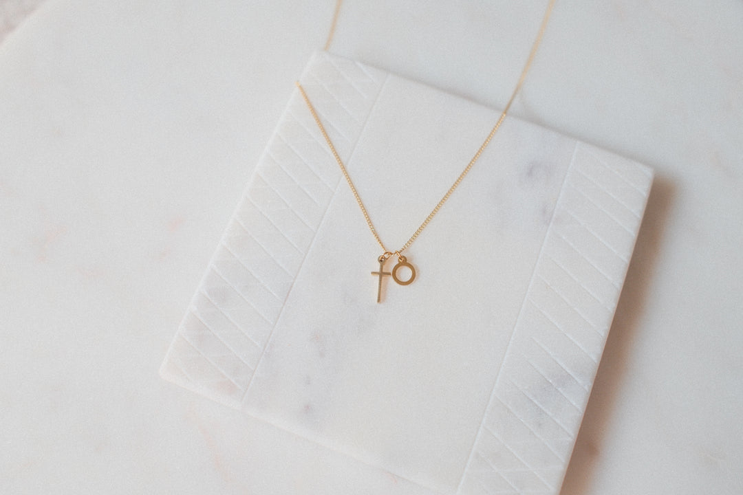 He Is Risen Charm Necklace