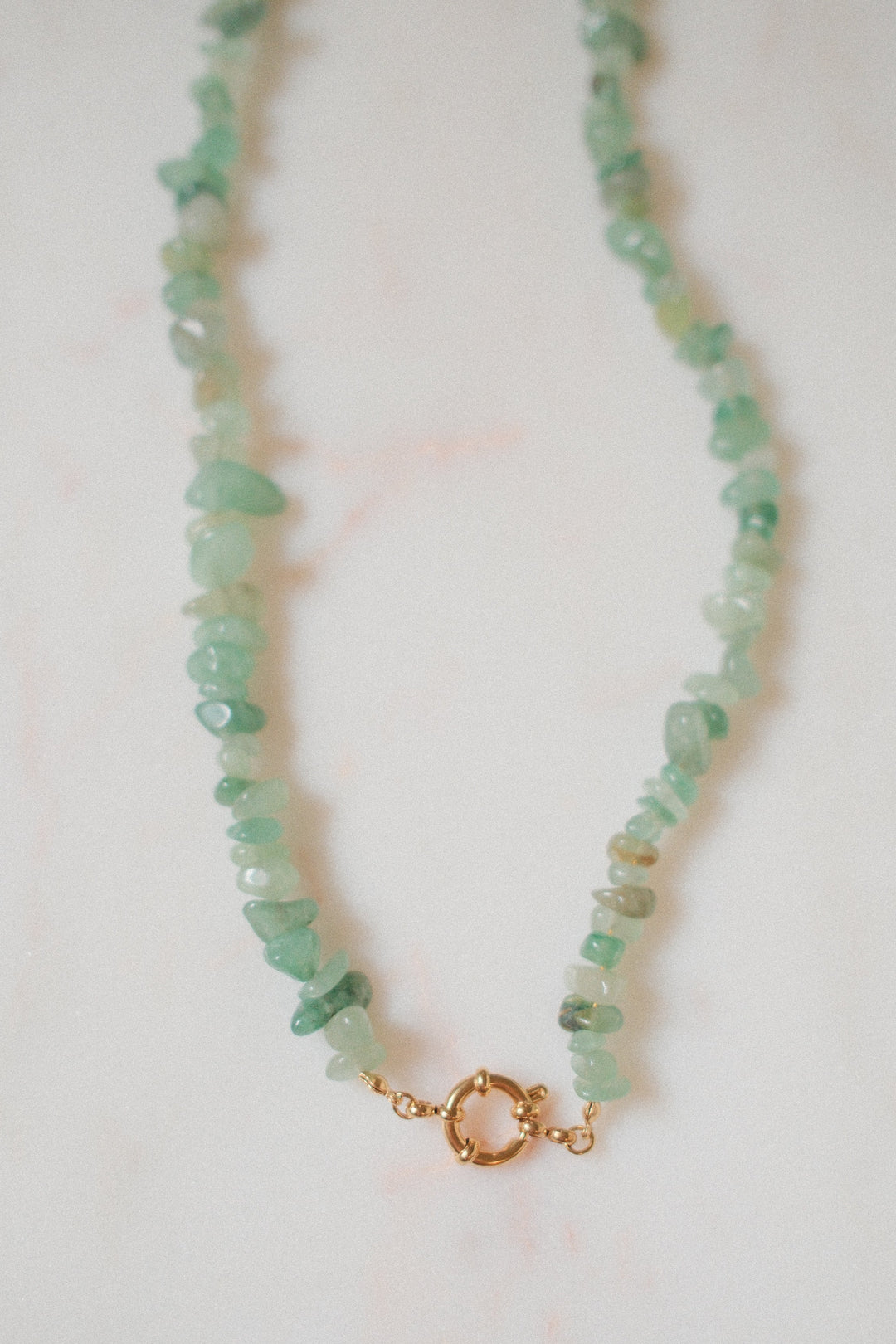 Sea glass / gold, 18 inch length
