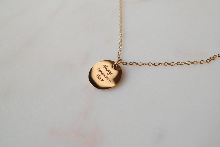 Handwritten Testimony Necklace
