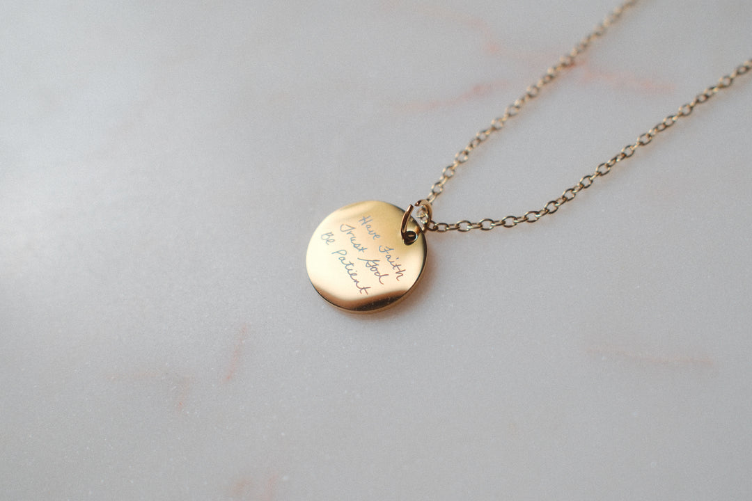 Handwritten Testimony Necklace