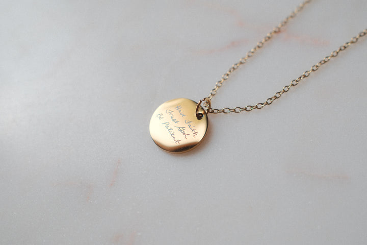 Handwritten Testimony Necklace