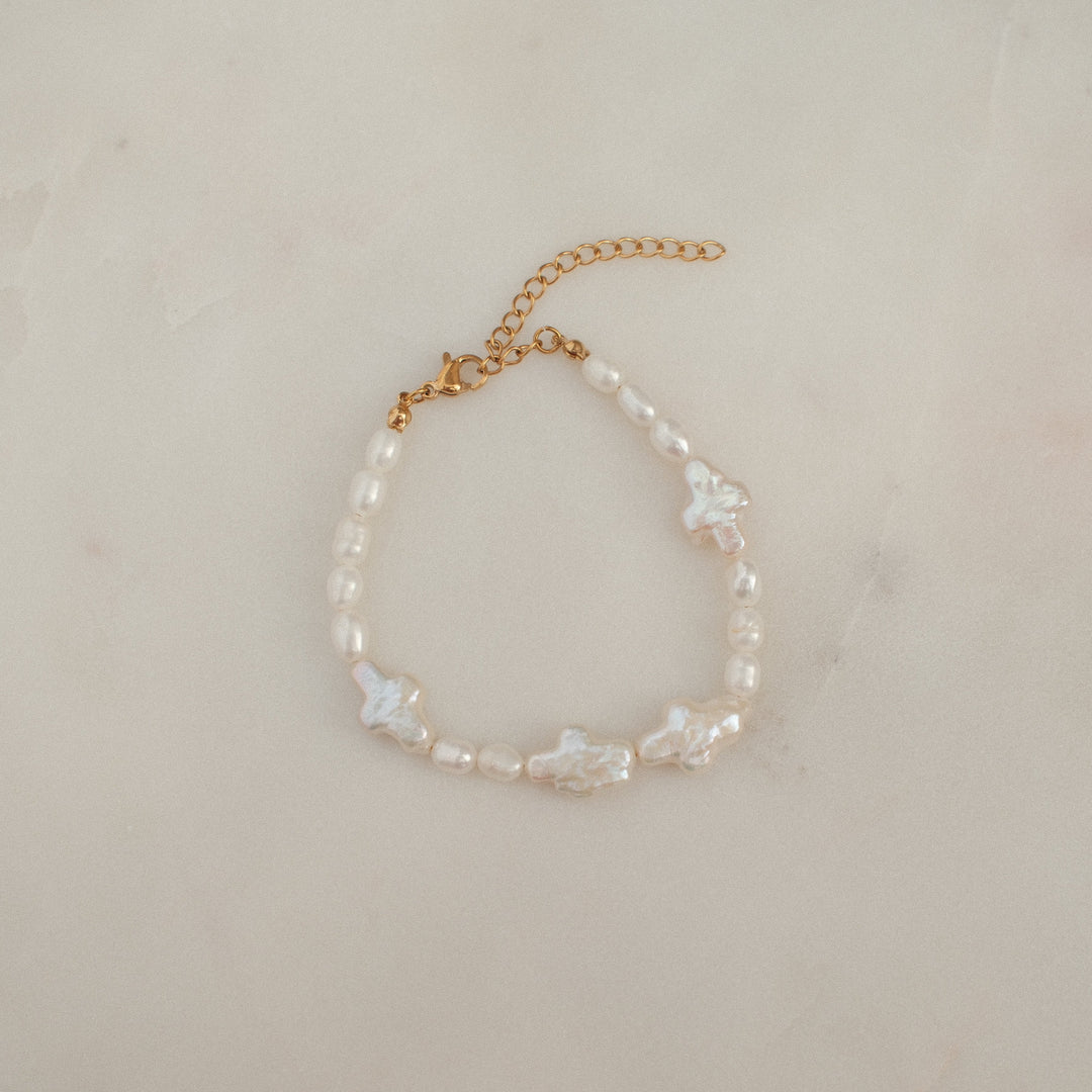Fresh Water Pearl, Always Remember Him Bracelet