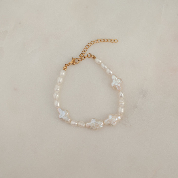Fresh Water Pearl, Always Remember Him Bracelet