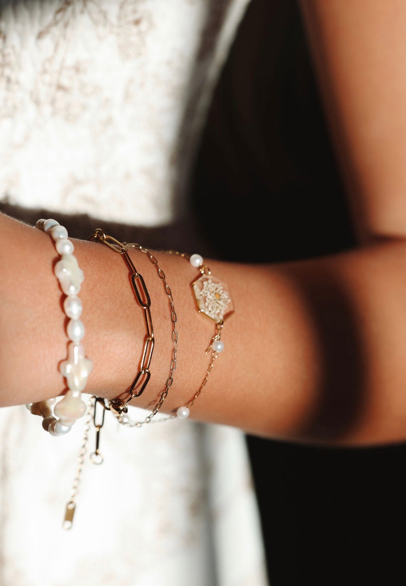 Fresh Water Pearl, Always Remember Him Bracelet