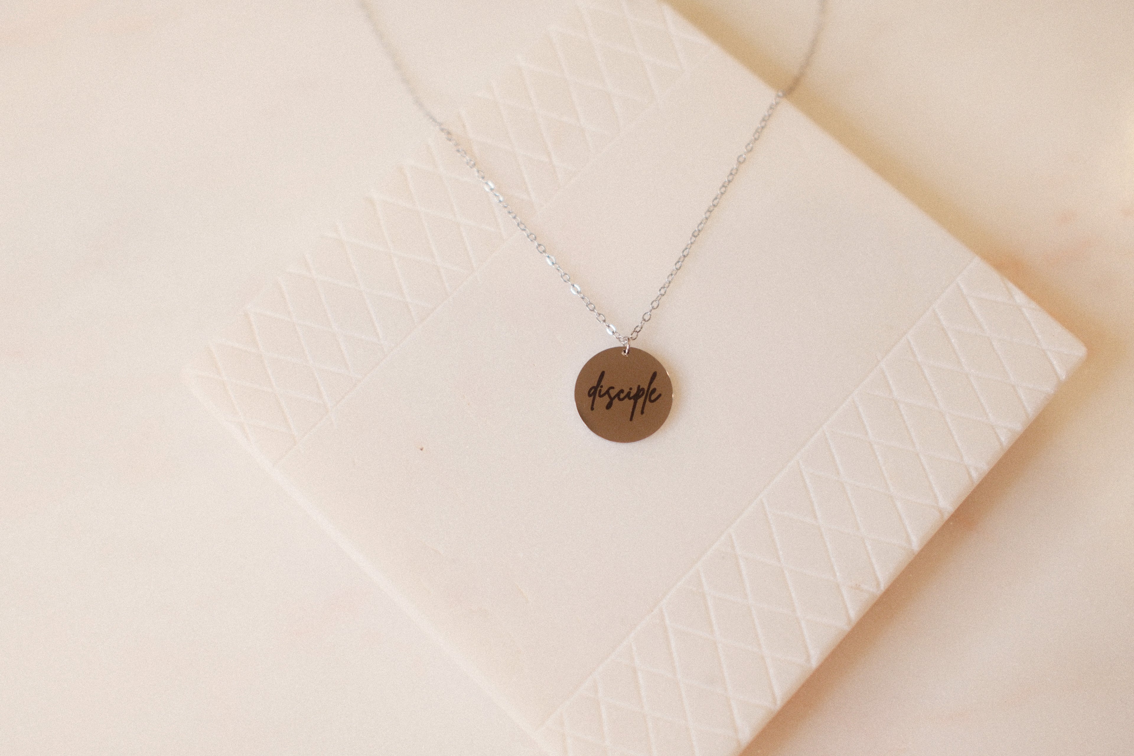 Disciple of Christ- Cursive Pendant