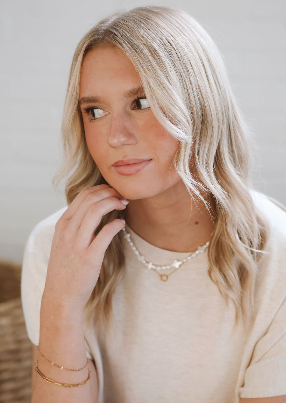 Fresh Water Pearl Cross Necklace