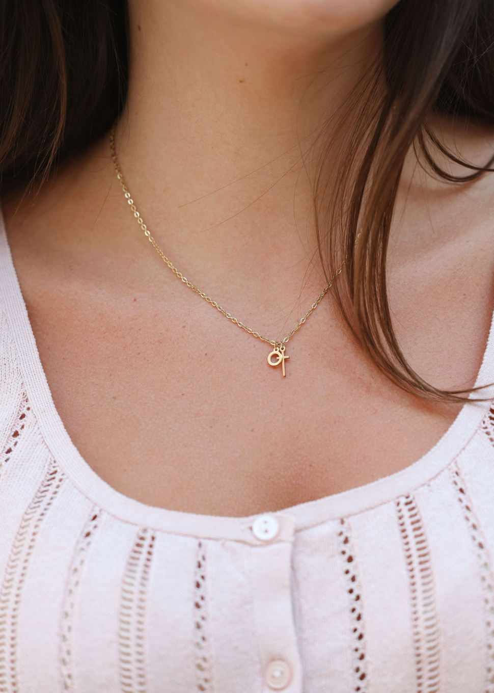 He Is Risen Charm Necklace