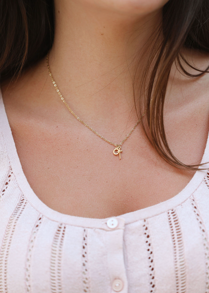 He Is Risen Charm Necklace