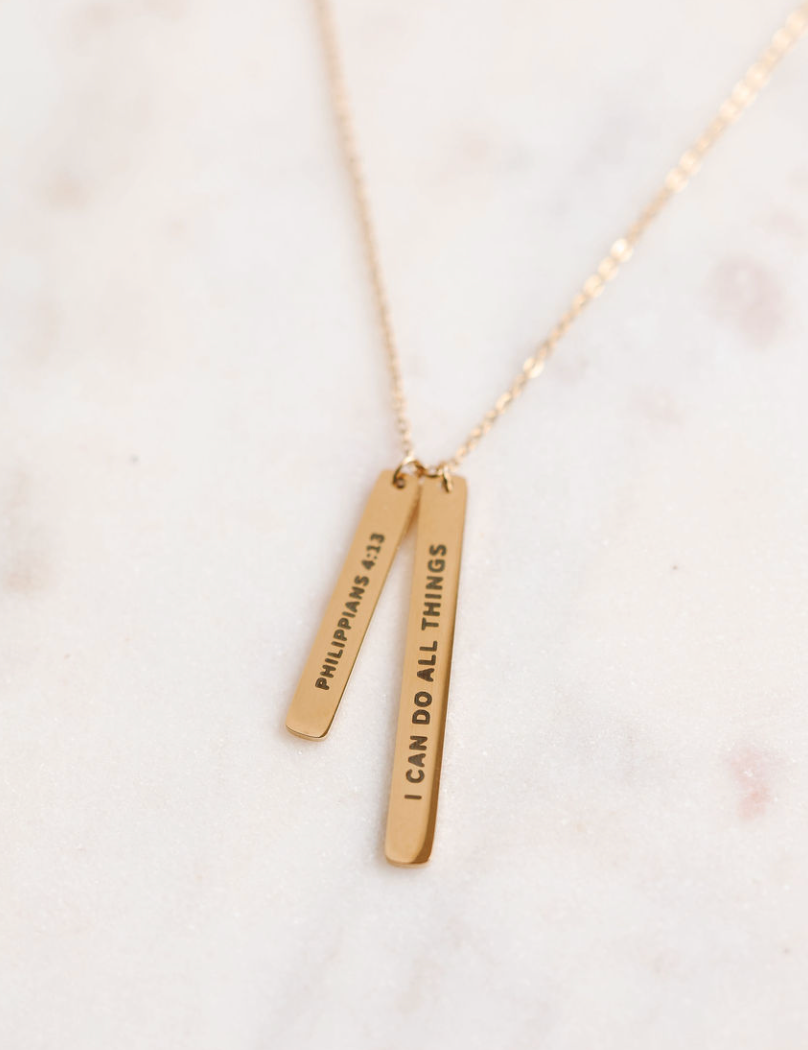 I can do all things, Philippians 4:13 Necklace