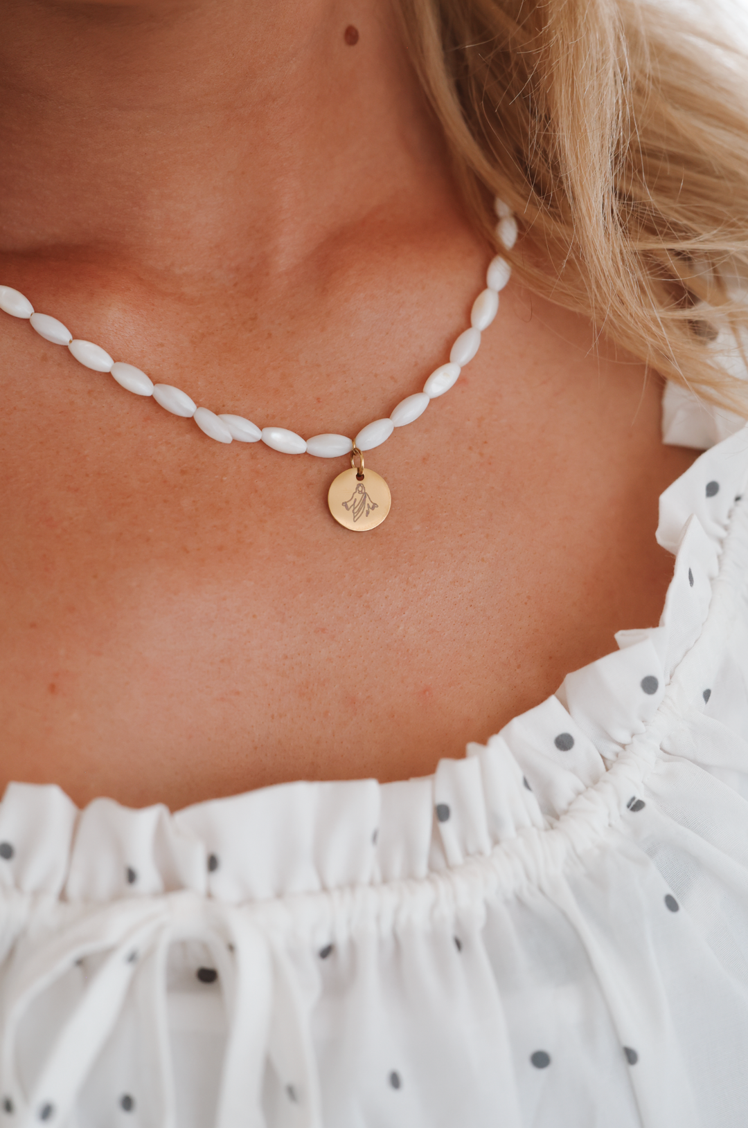 Beaded Pearl Savior Pendant
