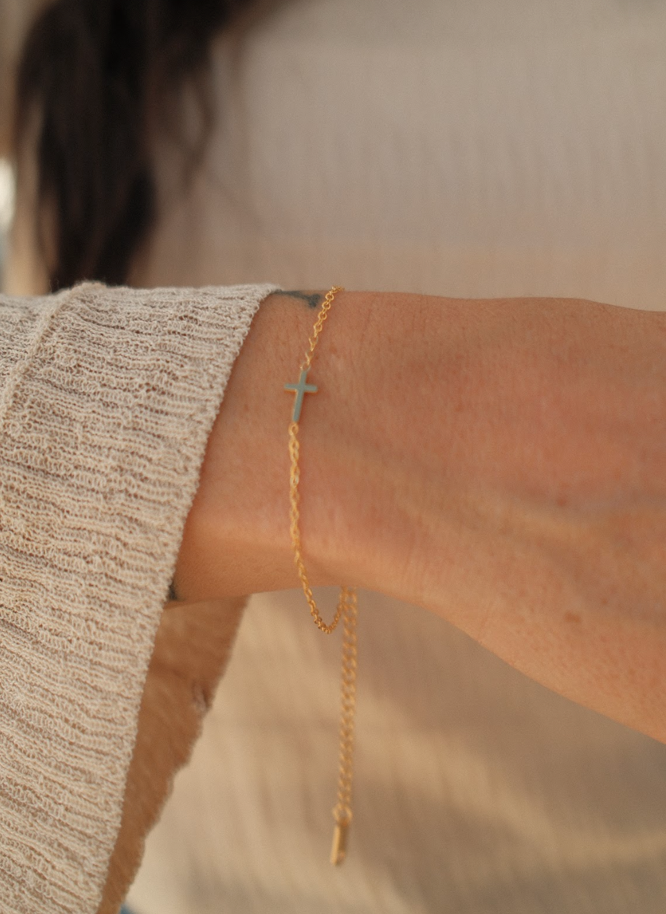 The Delicate Cross Bracelet