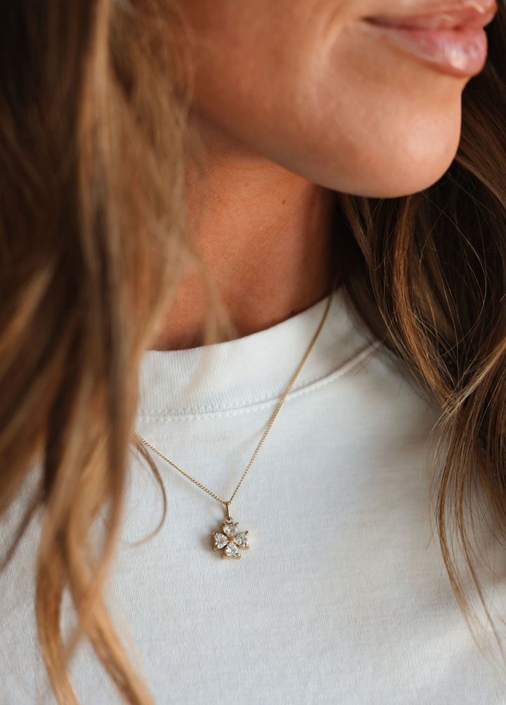 Consider the Lilies CZ Necklace