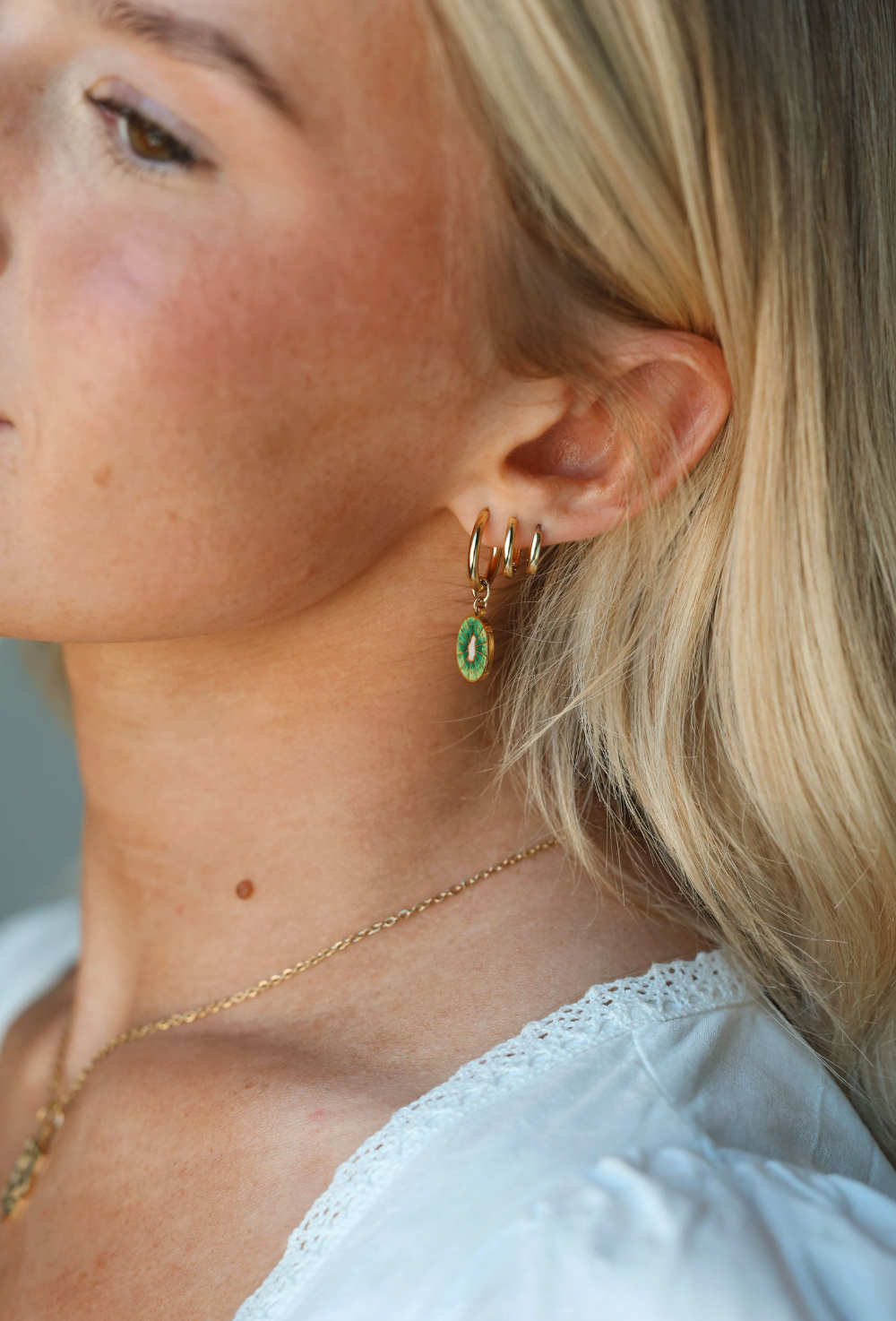 Kiwi Earrings: Fruits of the Spirit, Goodness