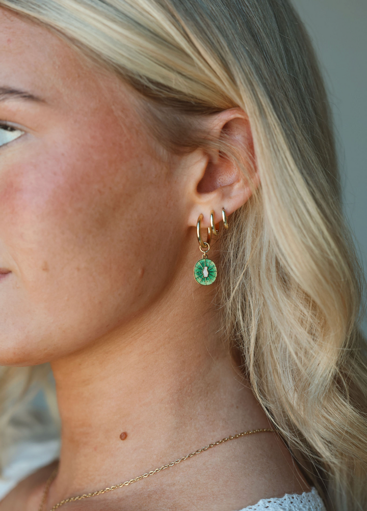 Kiwi Earrings: Fruits of the Spirit, Goodness